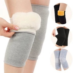 膝保護保温老人防寒足にベルベットを厚くした男性女性膝関節保温保護塗料秋冬騎行
