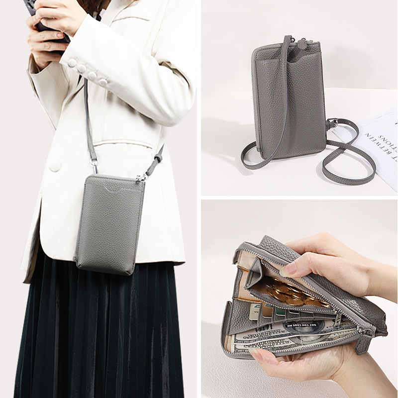 Bolso para teléfono móvil multifuncional, simple y moderno, transfronterizo, para mujer, versátil bolso para teléfono móvil de comercio exterior, bolso bandolera para teléfono móvil de verano