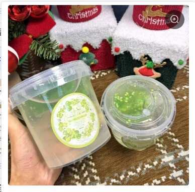 (Wishing Clover) Faux Water Slime in a Large Bucket, Thick and Non-Sticky, Stress-Relief Toy Slime (Wishing Clover) Faux Water Slime in a Large Bucket, Thick and Non-Sticky, Stress-Relief Toy Slime