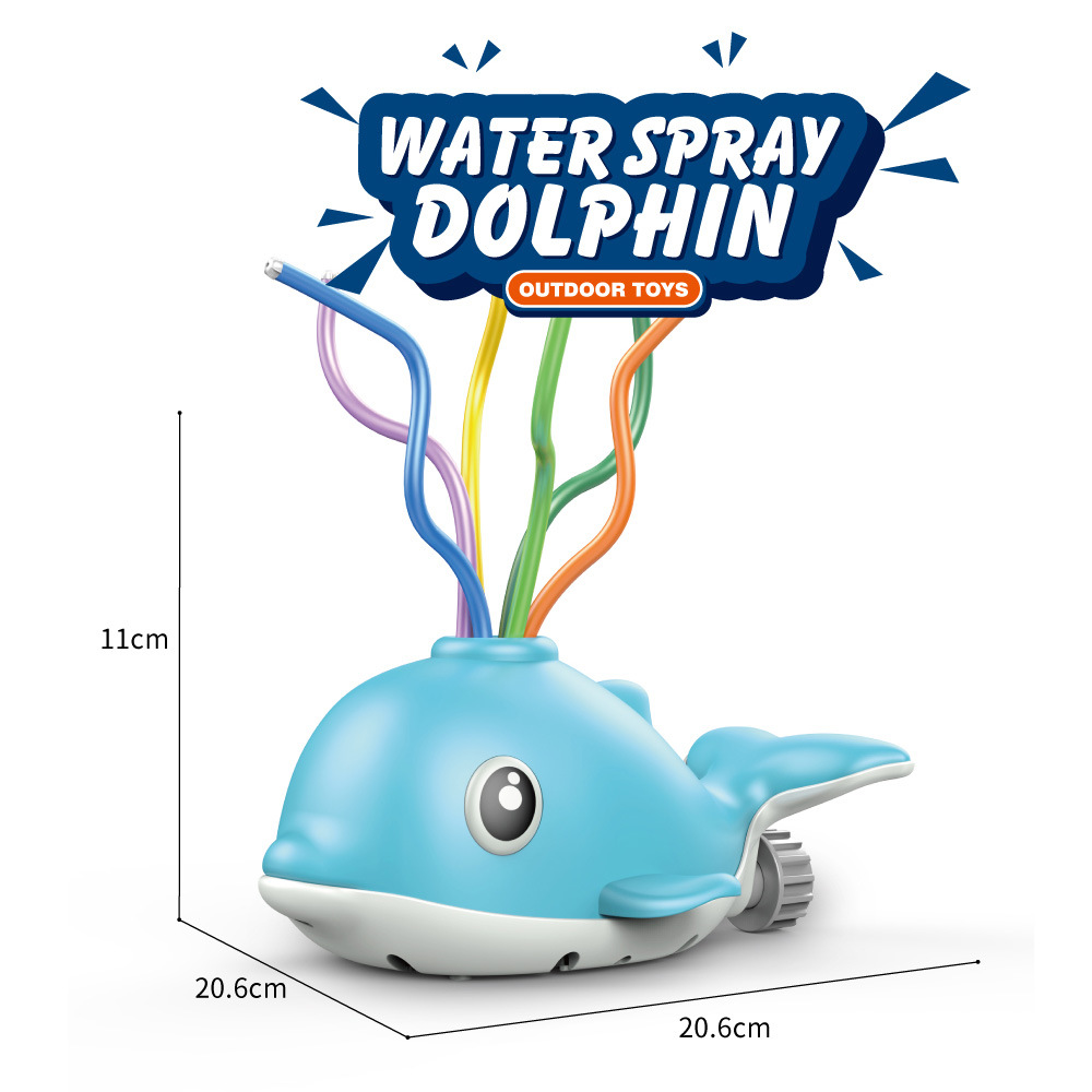 Rociadores de dibujos animados de agua de juguete jardín césped juguete al aire libre juguete jardín natación delfín transfronterizo Venta caliente