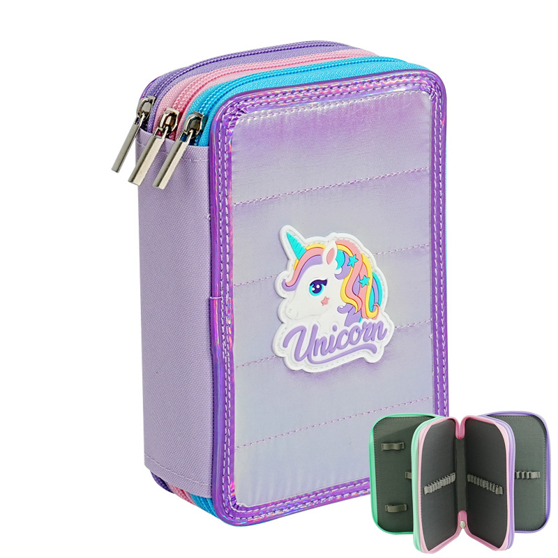 Bolsa de bolígrafo de bocetos de bolígrafo de bocetos de gran capacidad para niños bolsas de bolígrafo de dibujos animados