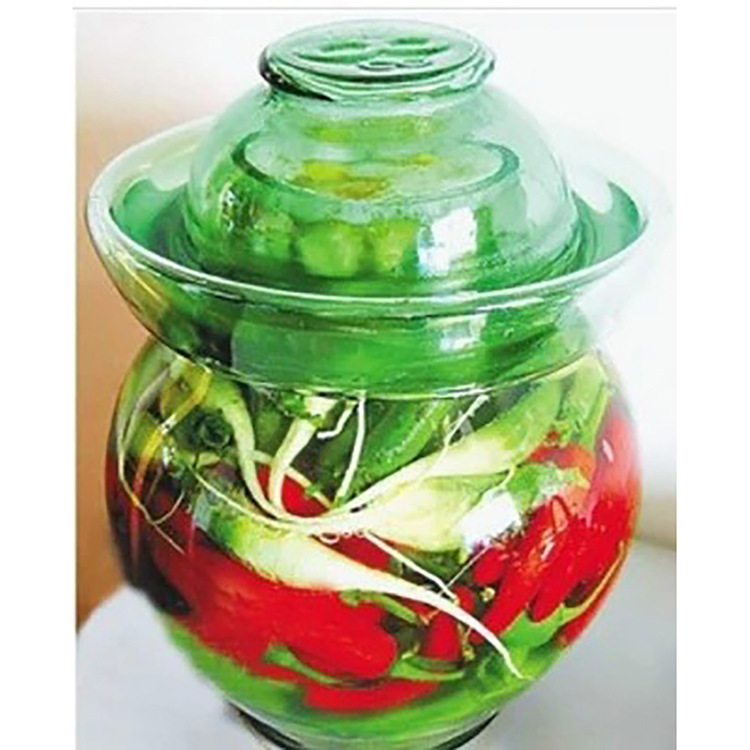 厂家批发透明加厚玻璃泡菜坛腌菜 坛子密封罐泡酒储物罐