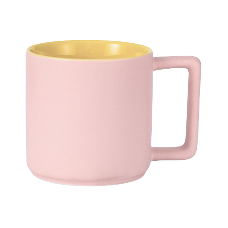Transfronterizo de Amazon taza blanca taza de alto aspecto creativo Oficina taza de café pareja taza de agua Taza de cerámica