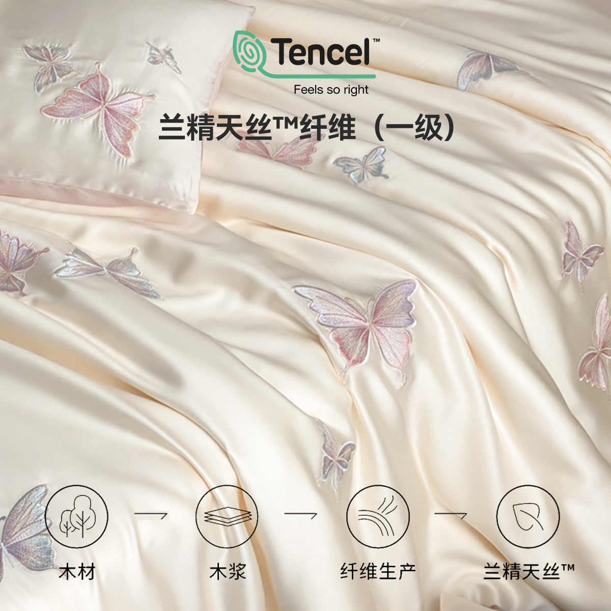 Sensación de alta calidad 60 piezas de cama de seda de cuatro piezas, sábanas frescas de verano, funda de edredón, nueva ropa de cama 2025