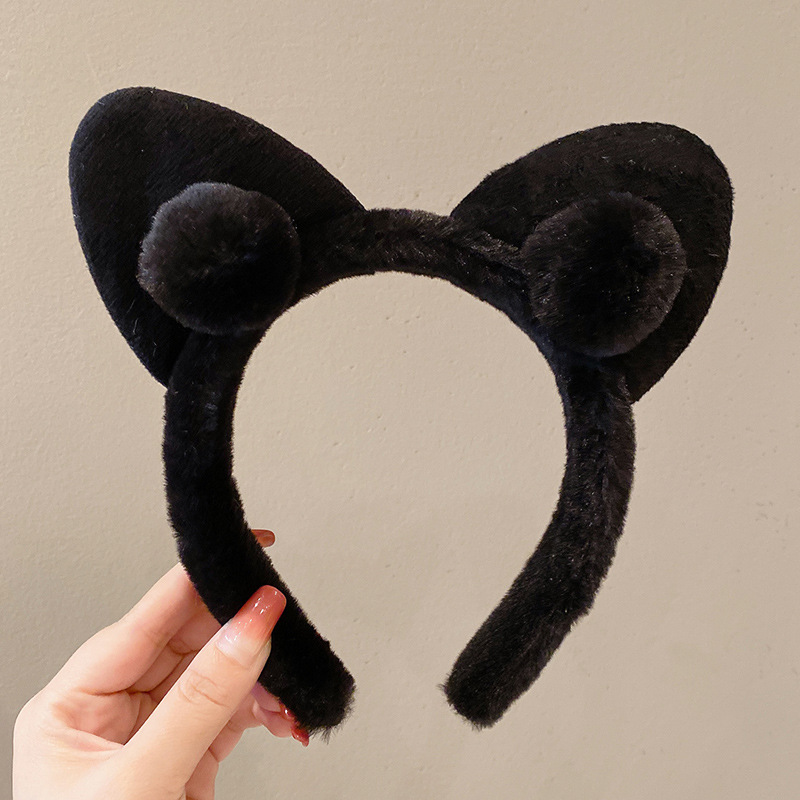 plush cat ears headband