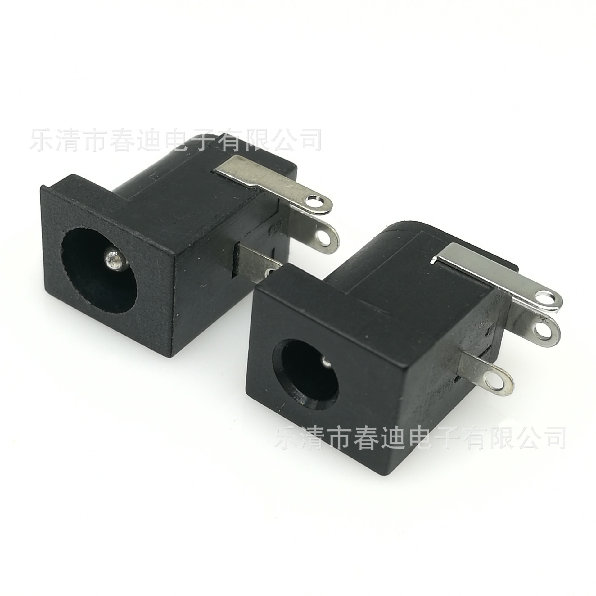 Supply horizontal DC005 power outlet three-pin female 5.5*2.1 2.0 2.5 round needle dc-005C
