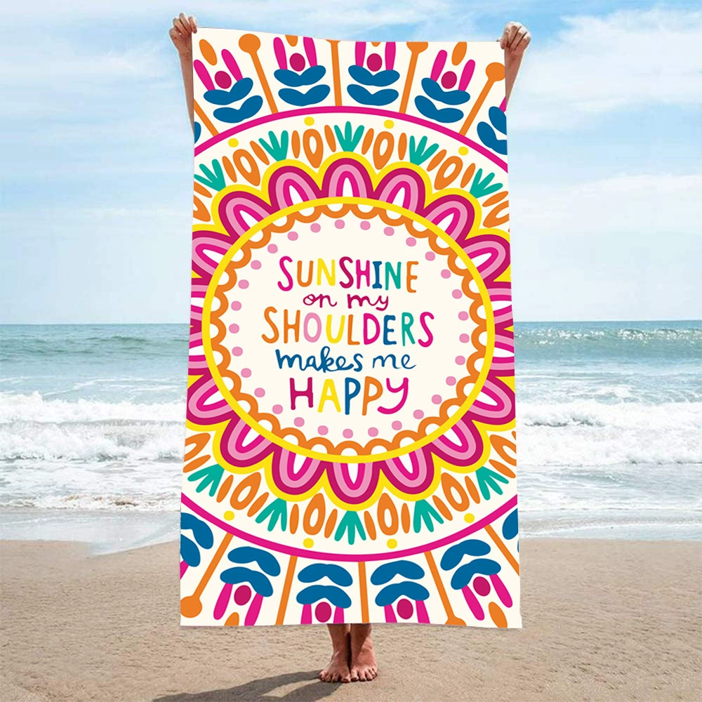 Quick dry double-sided beach cartoon cute bath towel, (Physicals), Amazon