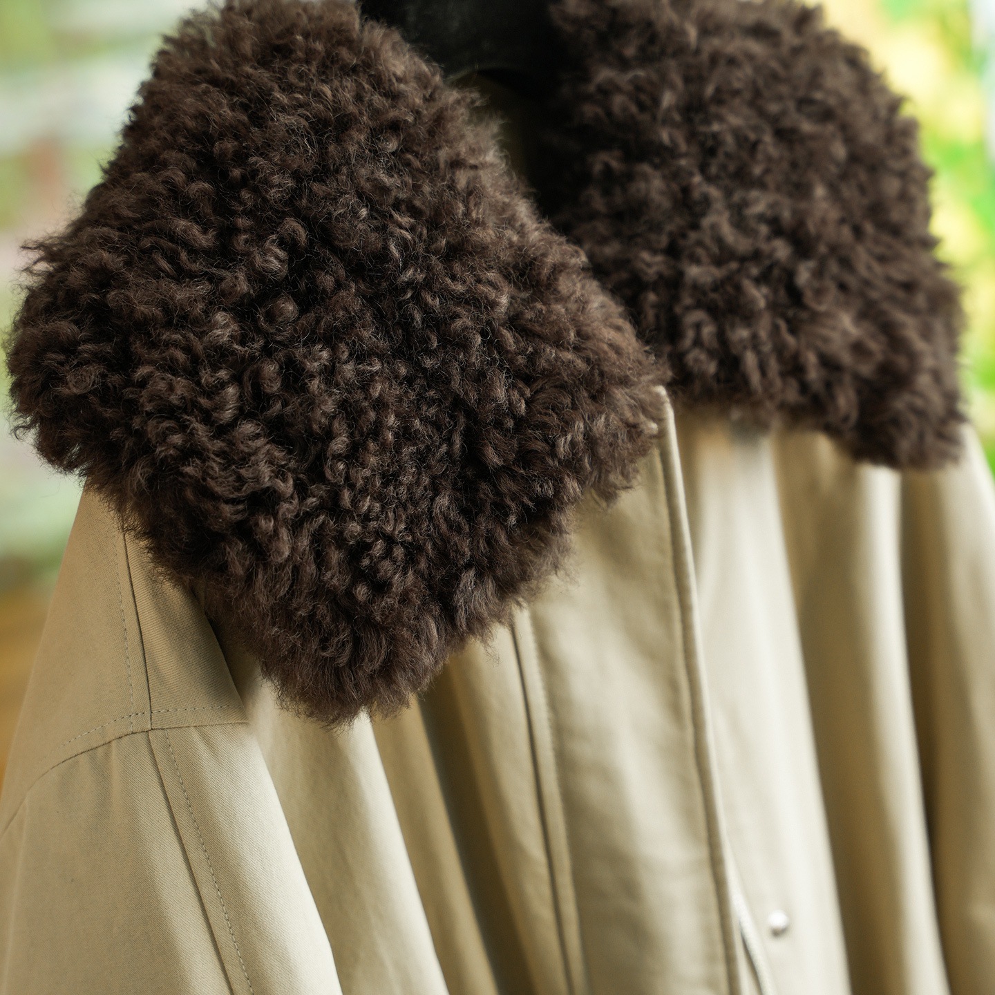 卷卷羊毛领宽松短款鹅绒服外套女保暖1117