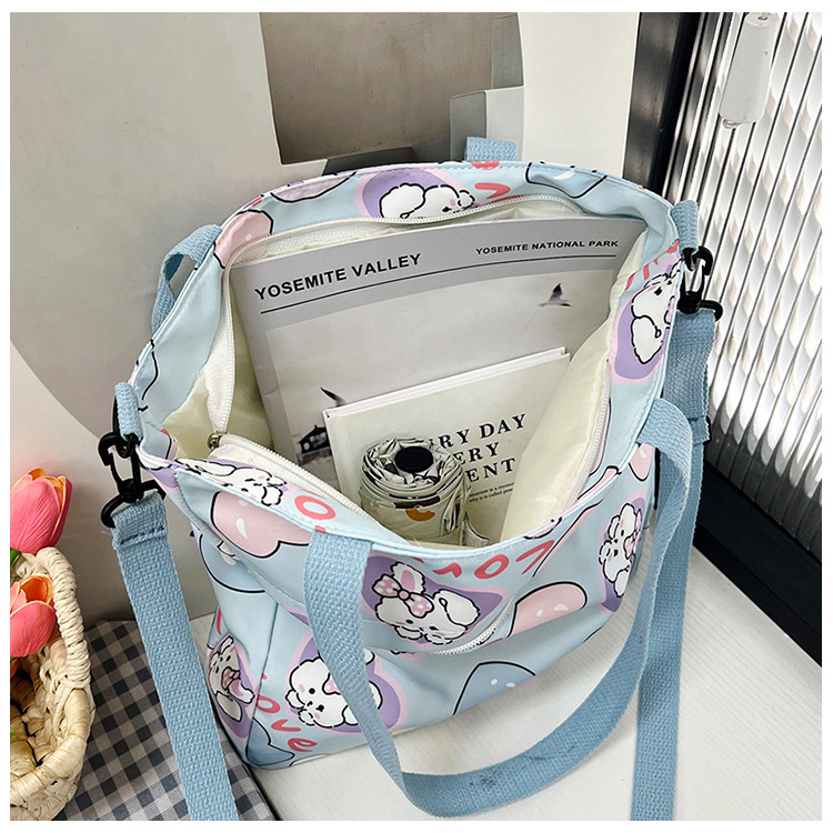 Large-capacity single-shoulder crossbody handbag, A4 for primary and secondary school students' after-school tutoring, cute cartoon interest class, super adorable crossbody bag undefined