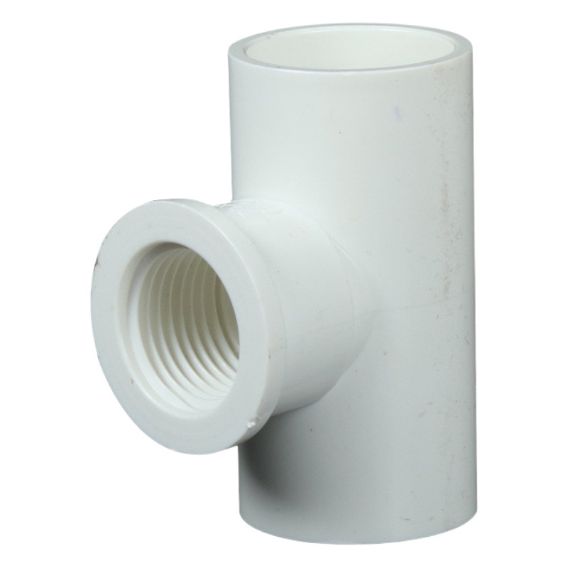 Suministro de Agua de PVC alambre interno tee viscosa igual diámetro rosca interna tee Junta 202532 tee interna engrosada accesorios de suministro de agua