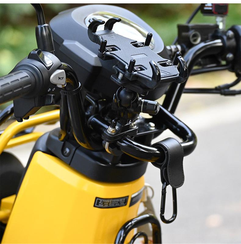 Electric Vehicle Phone Holder, Motorcycle and Bicycle Shockproof Navigation Bracket, Electric Scooter Delivery Rider Vehicle Mount