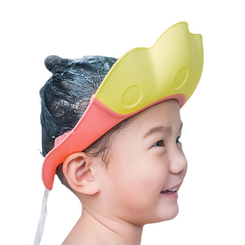 都來都玩寶寶洗頭帽可調節 護耳洗發帽兒童浴帽嬰兒洗澡帽 擋水帽