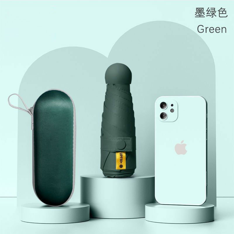 Paraguas plegables protector solar anti-ultravioleta mini paraguas sol sol y lluvia doble propósito grueso sombrilla portátil sombrilla de viento sombrilla