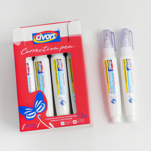 7ml student-specific correction fluid office stationery white correction fluid portable small pen-shaped correction fluid wholesale