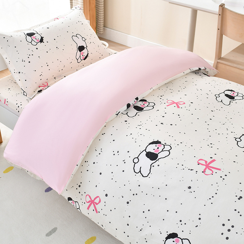 2026 Popular Student Dormitory Bedding Three-Piece Set, Pure Cotton Bed Sheet, Duvet Cover, Mattress, Single Bed Six-Piece Set