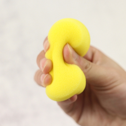 Round waxing sponge car wash polished crystal-coated sponge cleaning sponge high density compressed round waxing small sponge wipe
