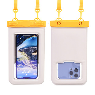 In stock mobile phone waterproof bag transparent sealed bag quilted thickened floating cross-border e-commerce Amazon hot spring