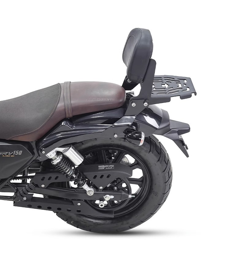 Muscle car Wolf applicable to Qianjiang flash 150 backrest tail shelf rear tail frame tail wing multifunctional folding backrest modification