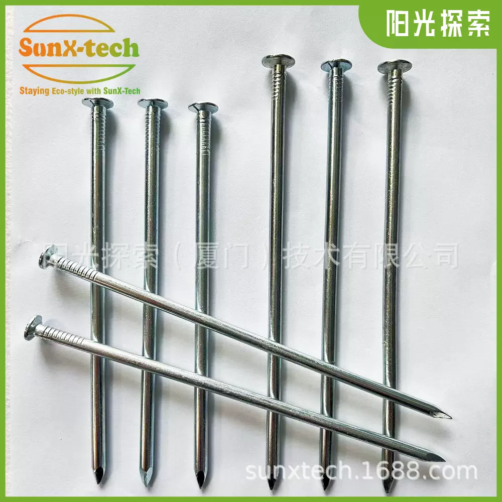 镀锌铁大头钉水泥钉建筑用大钉草坪园艺固定钉18/20/25cm厂家直销