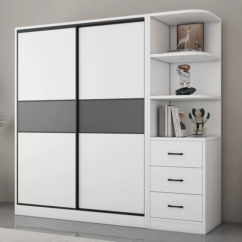 Шкаф для дома, спальни, простой, арендный, из массива дерева, экономичный, простая сборка, для взрослых, шкаф для хранения