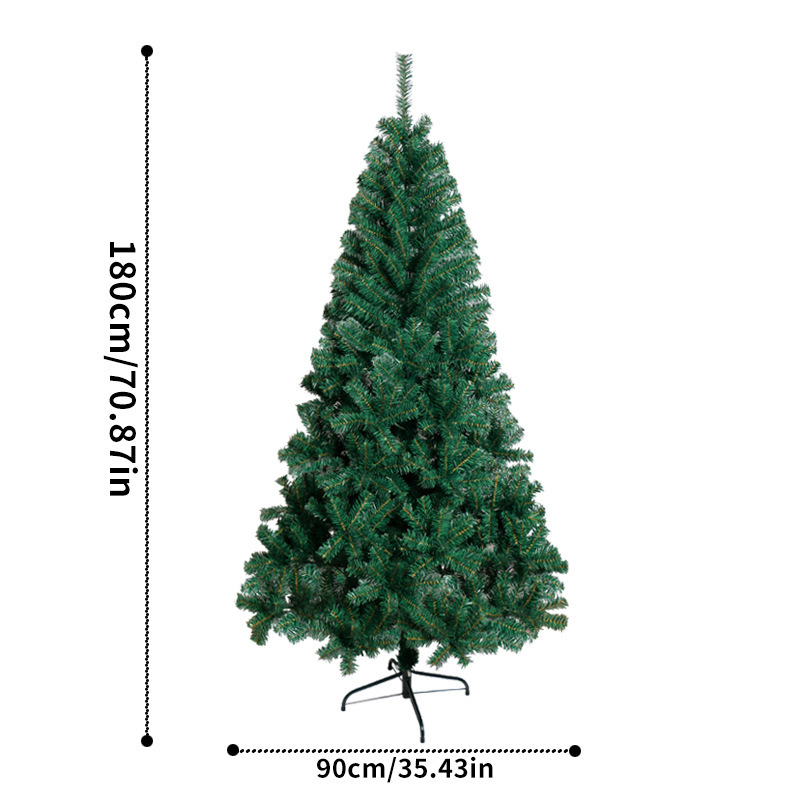 Simulación transfronteriza encriptada árbol de Navidad de PVC Amazon hotel de tamaño completo decoración del centro comercial árbol de Navidad en stock