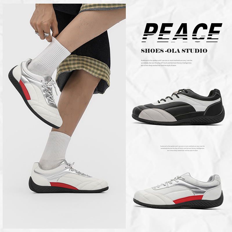 2025新款男式休闲运动鞋薄底低帮男鞋潮百搭赛车鞋男一件代发SC10