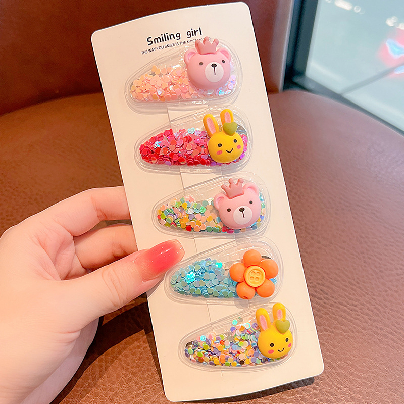 Bebé súper lindo clip tocado fruta de los niños pequeño clip horquilla rota de la niña linda verano Bangs horquilla accesorios para el cabello