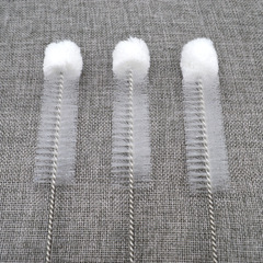 帶有棉球棉紗頭的尼龍清潔刷試管瓶燒瓶氣缸廣口花瓶杯子清潔工具