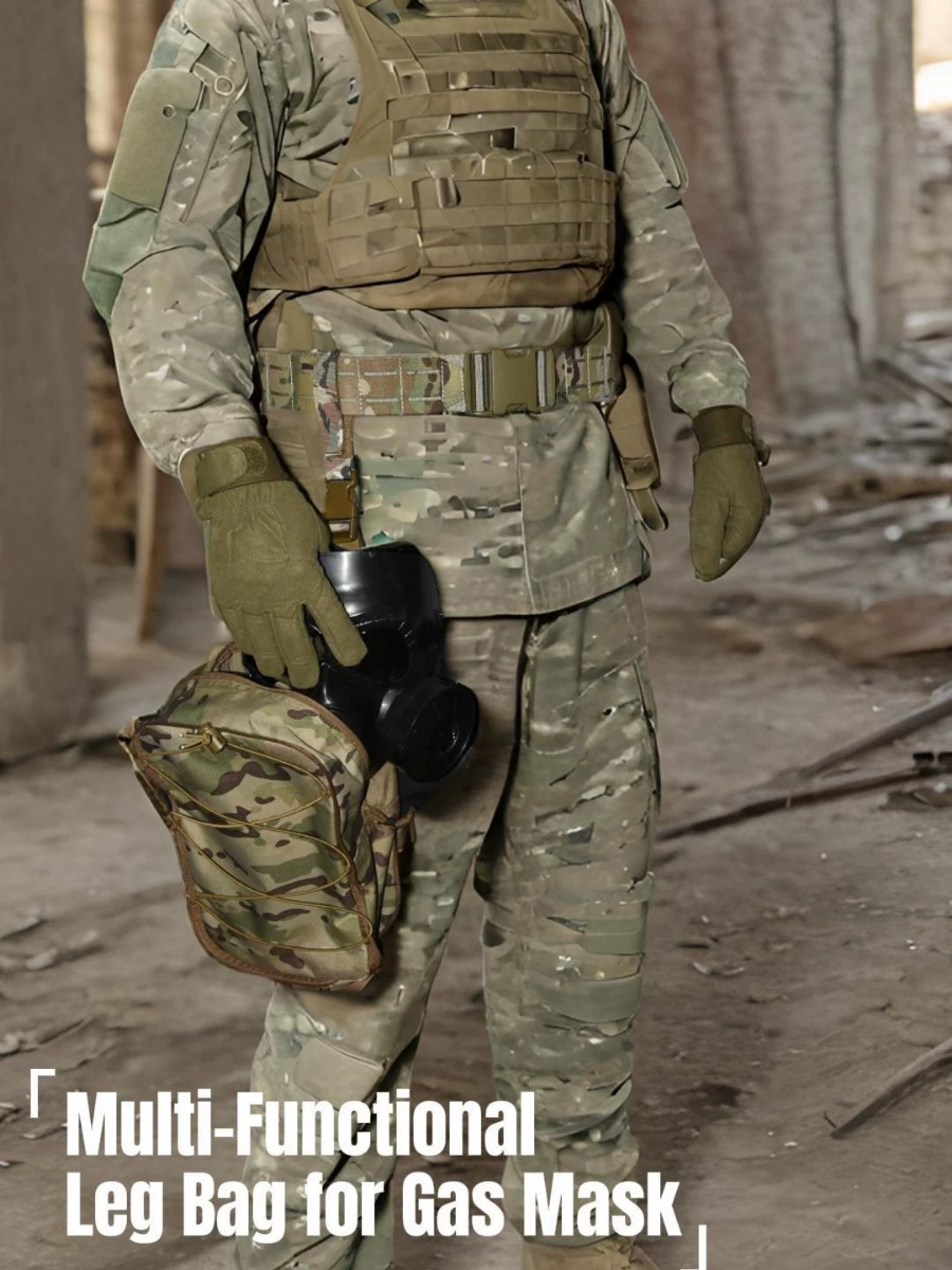 Multifunctional gas mask reusable, hip bag, tactics organizer bag, vest, backpack, pack, camouflage equipment