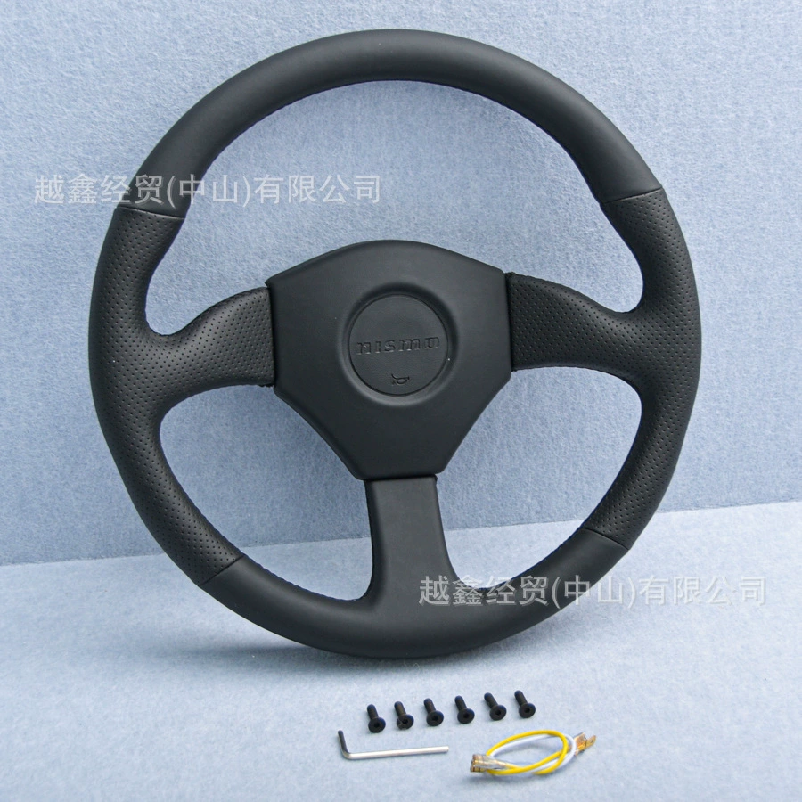 Автомобильный модифицированный кожаный руль JDM универсальный гоночный гоночный индивидуальный руль модифицированный перфорированный руль