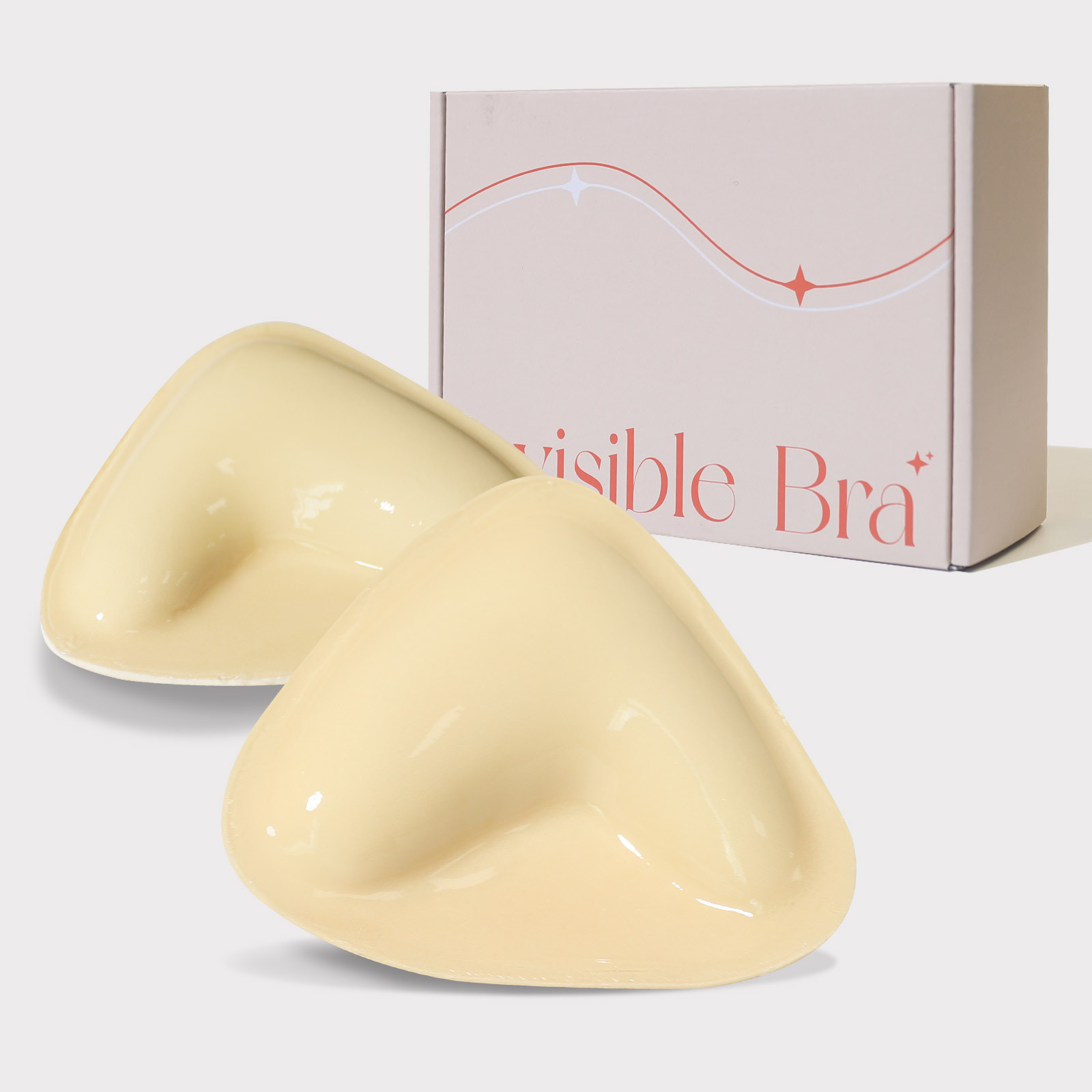 X047 양면(핸드 브러쉬 글루) 가슴 패드 스킨 컬러 [컬러 박스]