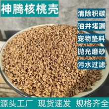 水处理核桃壳滤料滤水材料油田钻井堵漏剂核桃核果壳颗粒厂家现货