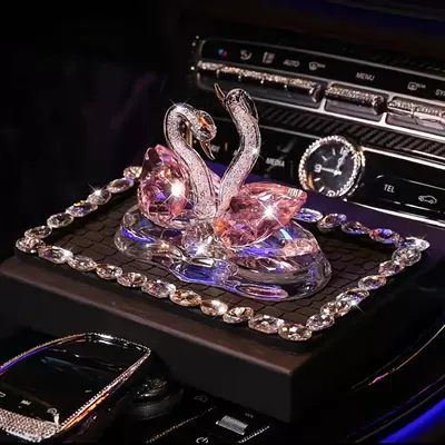 on Tiktok, Goddess Style – Car ornaments - pink-swan-diamond-anti-slip-mat