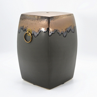 New Chinese style square ceramic drum Pier embroidered Pier ceramic shoe changing stool drum stool guzheng stool retro nostalgic round Pier