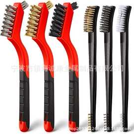 工具刷清洁刷6件套 图片 铜丝刷、不锈钢丝刷、PP丝刷