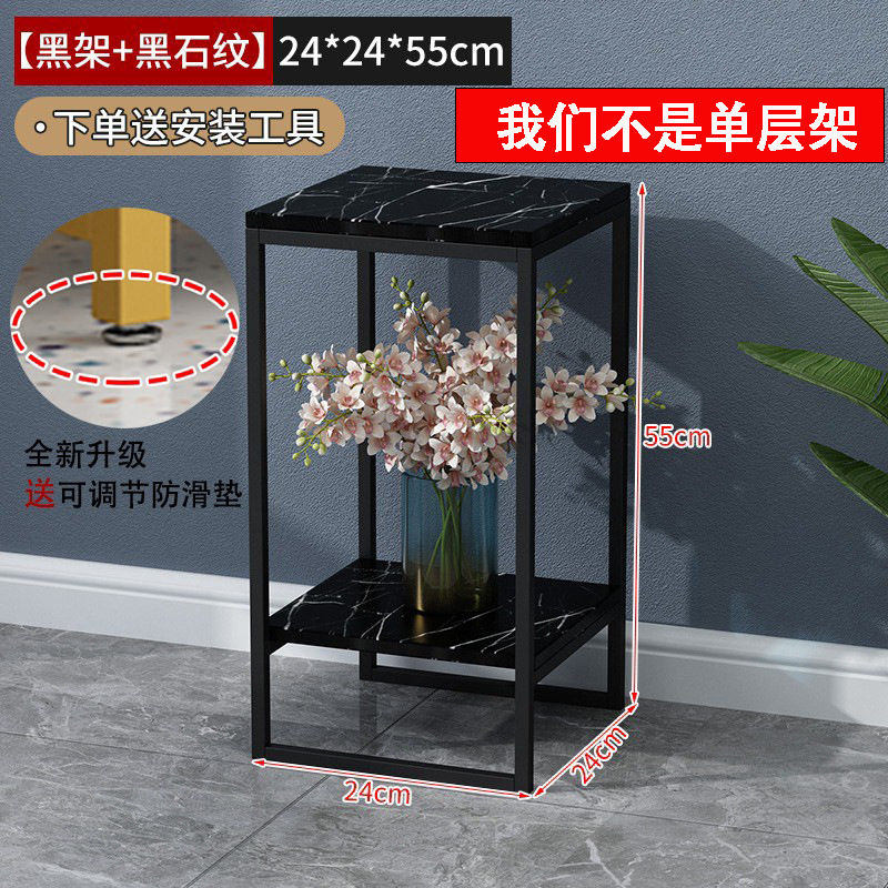 (한정구매) 블랙 프레임 + 블랙 스톤 패턴 24*24*55 볼드 프레임과 두꺼워진 데스크탑