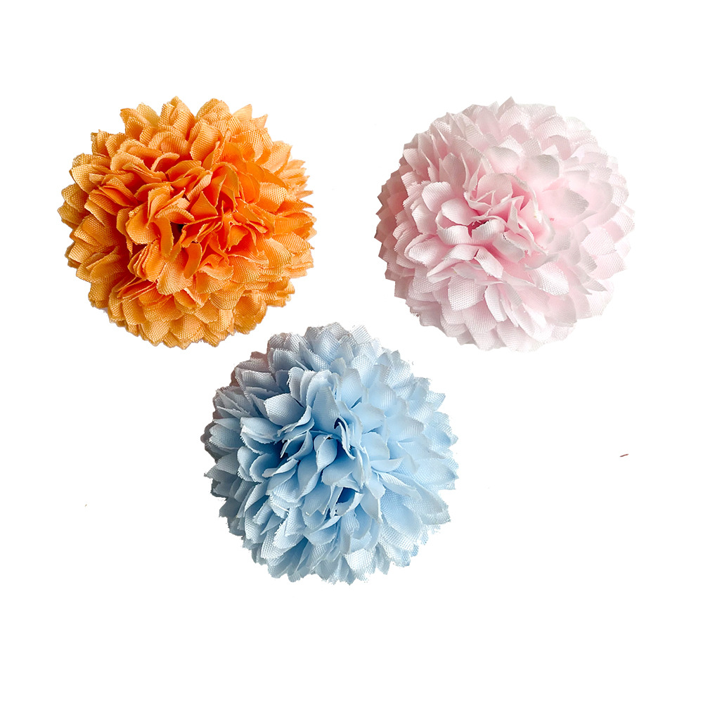 Simulación de laosina crisântemo flores de ping-pong crisântemo diel accesorios de ropa toque de cabeza diente de león acompañante caja de regalo