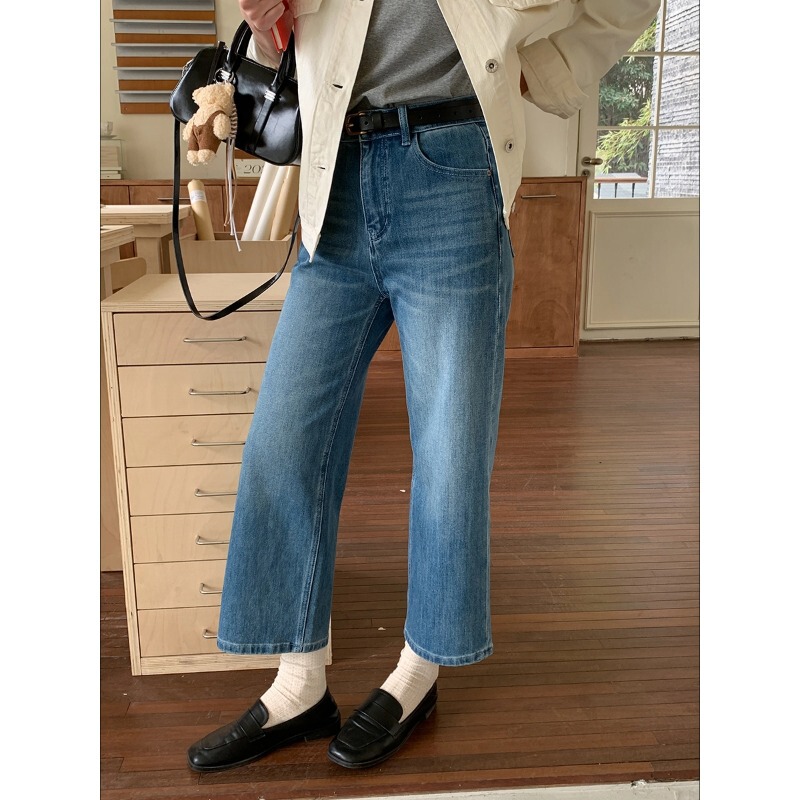 3Th Morning Straight Leg Model Slim Fit Cropped Jeans for Petite Figures Zy3962 3Th Morning Straight Leg Model Slim Fit Cropped Jeans for Petite Figures Zy3962