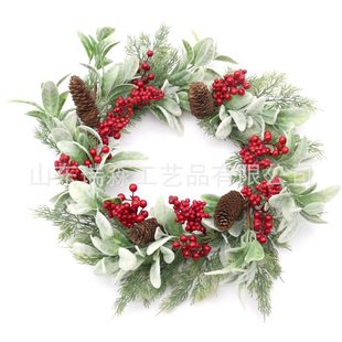 Window Display, Door Hanging, Venue Layout, Half-Circle Christmas Garland, Cross-Border Exclusive Christmas Decorations, Garland, Wreath