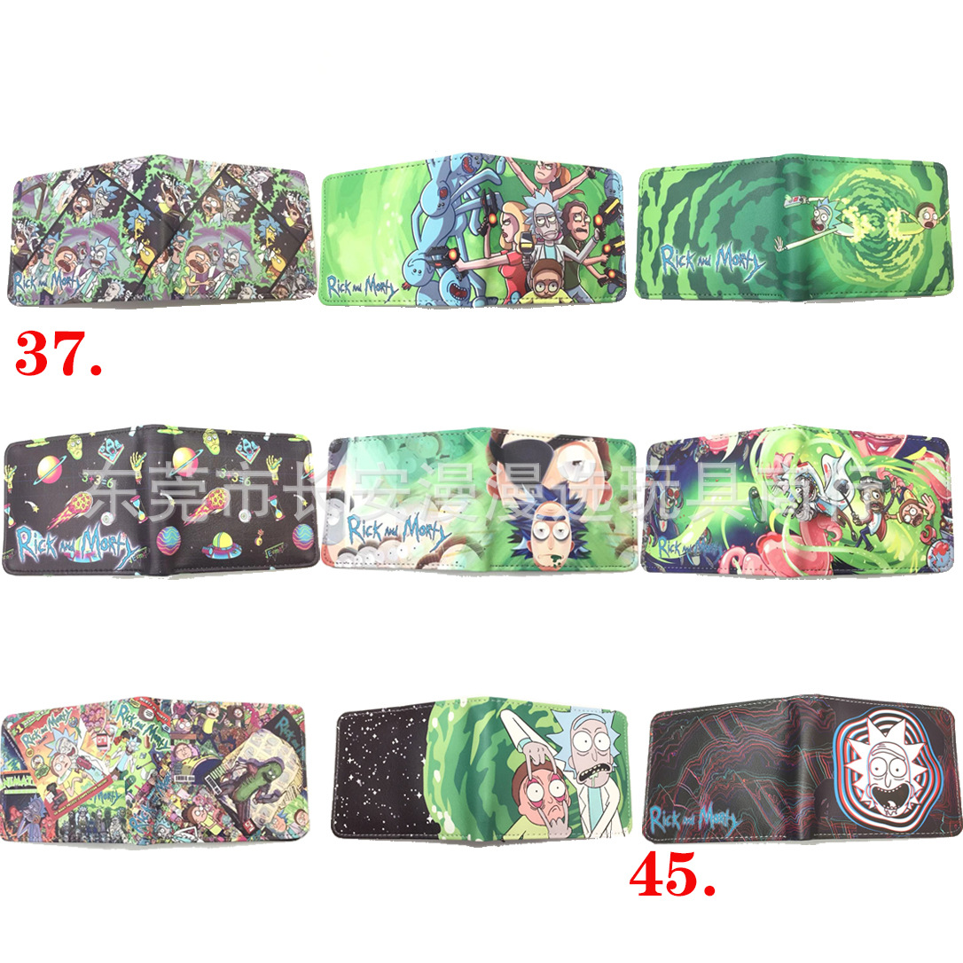 3人气动画腌黄瓜周边钱包 R and M天才疯子科学家短款PU证件皮夹