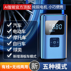 Dai Sheng small portable inflatable treasure car air pump wireless digital display car air pump electric tire inflator