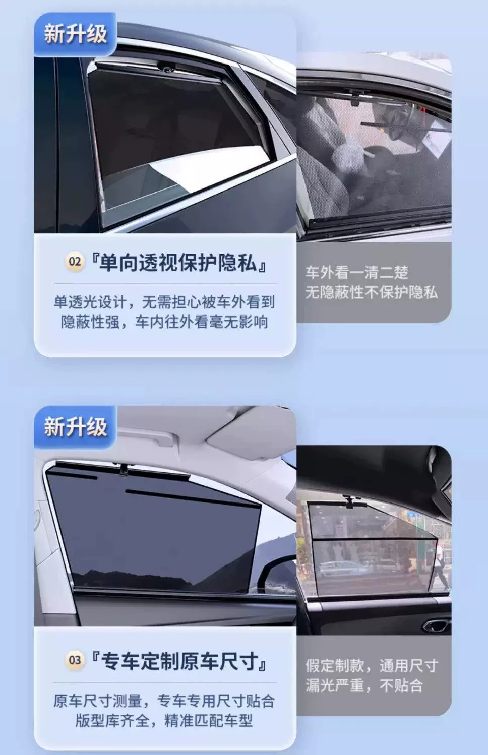 Suitable for Ideal L7/L6/L9/ONE car side window privacy sunshade, blackout, sun protection, and heat insulation window cover