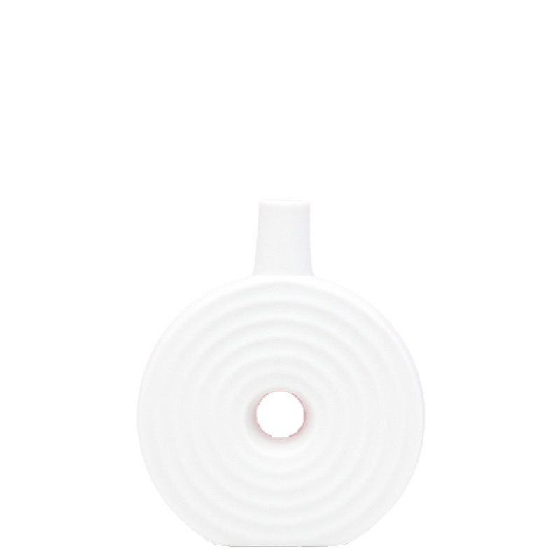 Nordic ins jarrón secado al aire creativo escritorio pequeña flor titular decoración sala de estar mesa de café Luz de lujo de cerámica decoración del hogar