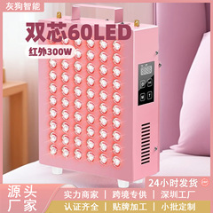 リモコン式デュアルコア60灯高照度300W治療器健康センター用スタンドタッチパルス理学療法大型列ライト