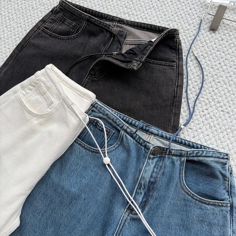 682803!Original S~h low-waist straight-leg soft cotton jeans 682803!Original S~h low-waist straight-leg soft cotton jeans