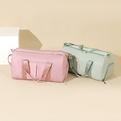 跨境大容量運動健身包幹濕分離瑜伽包女防潑水牛津布短途旅行包