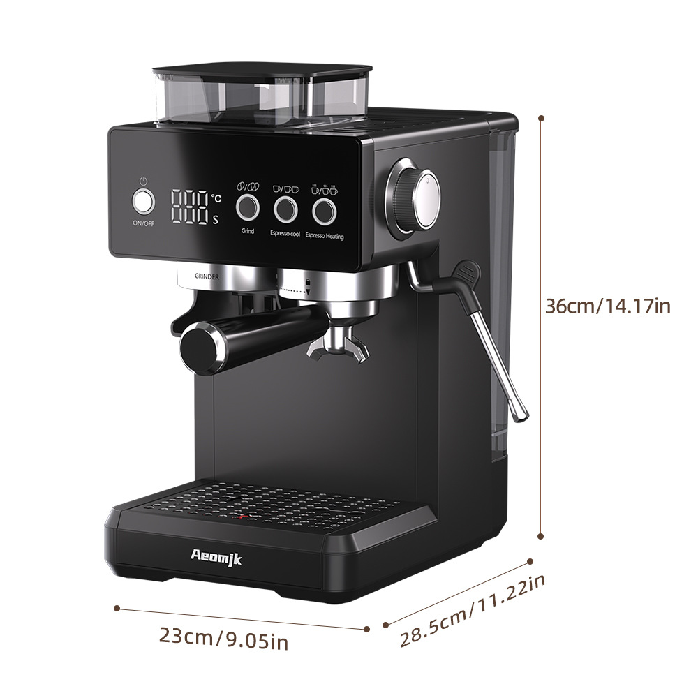 Aeomjk European Standard Aeomjk Grinding Integrated Room Temperature Cold Brew Milk Foaming Italian Semi-Automatic Coffee Machine Cm5540