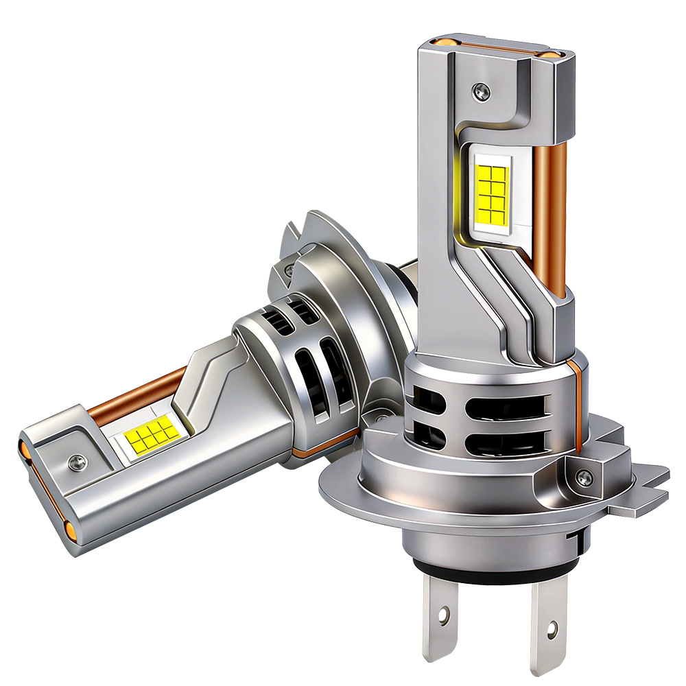 Transfronterizos nuevos automóviles led faro H7 segunda generación enchufe directo H4 lejos y cerca de los faros de alta intensidad integrados