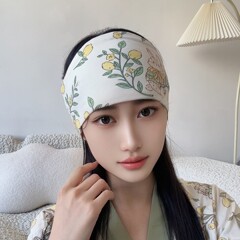 春夏の薄手の田園風の通気性は月子の頭巾の出産後にA類の純綿の山の帽子を回復します。