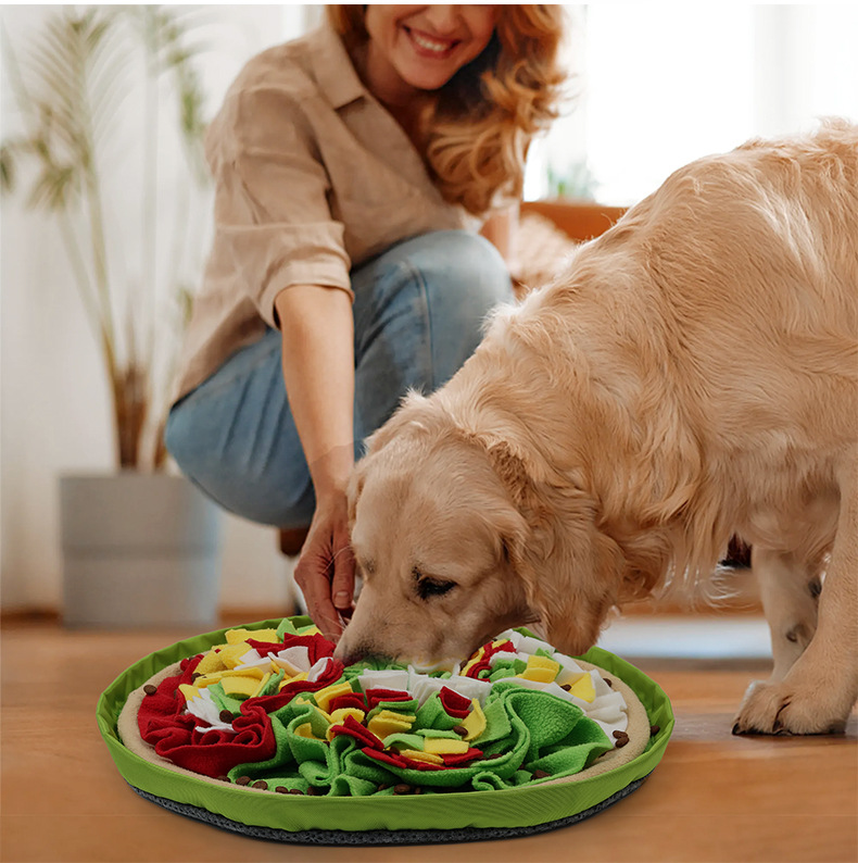 Pet Snuffle Mat For Dogs Double Layer Interactive Stress Relief_voghion.com